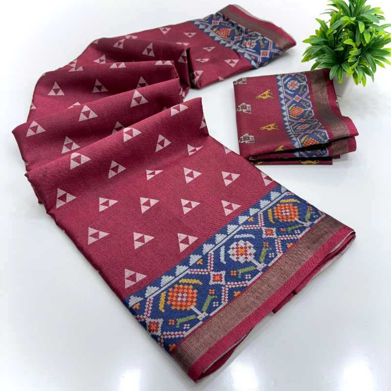 Soft Cotton Printed Saree