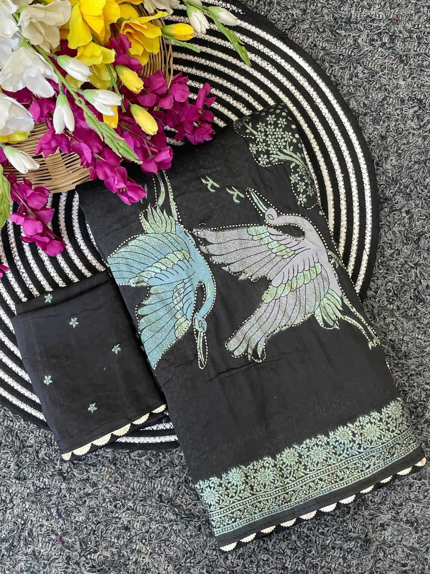 Pure Viscos Hand Work Saree