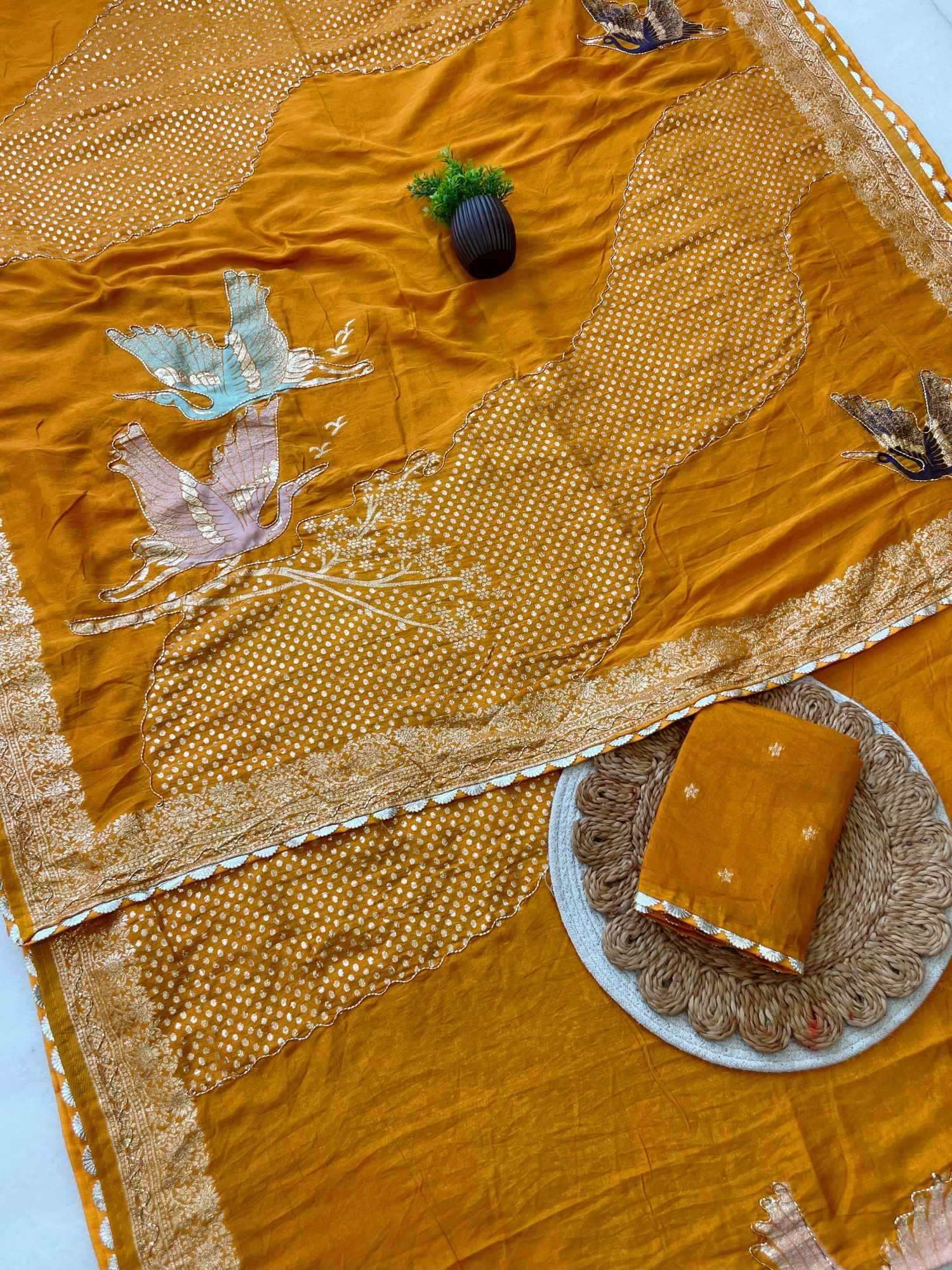 Pure Viscos Hand Work Saree