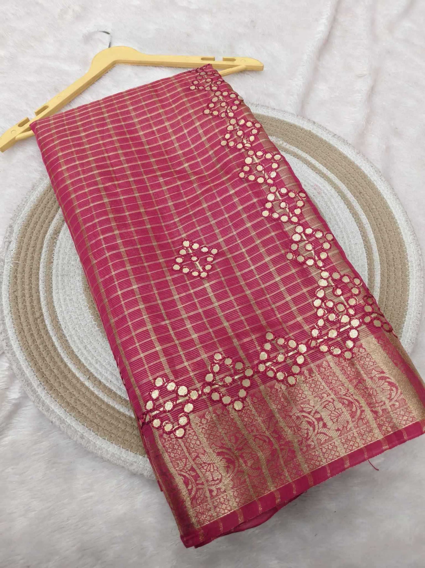 Cotton Zari Border Saree