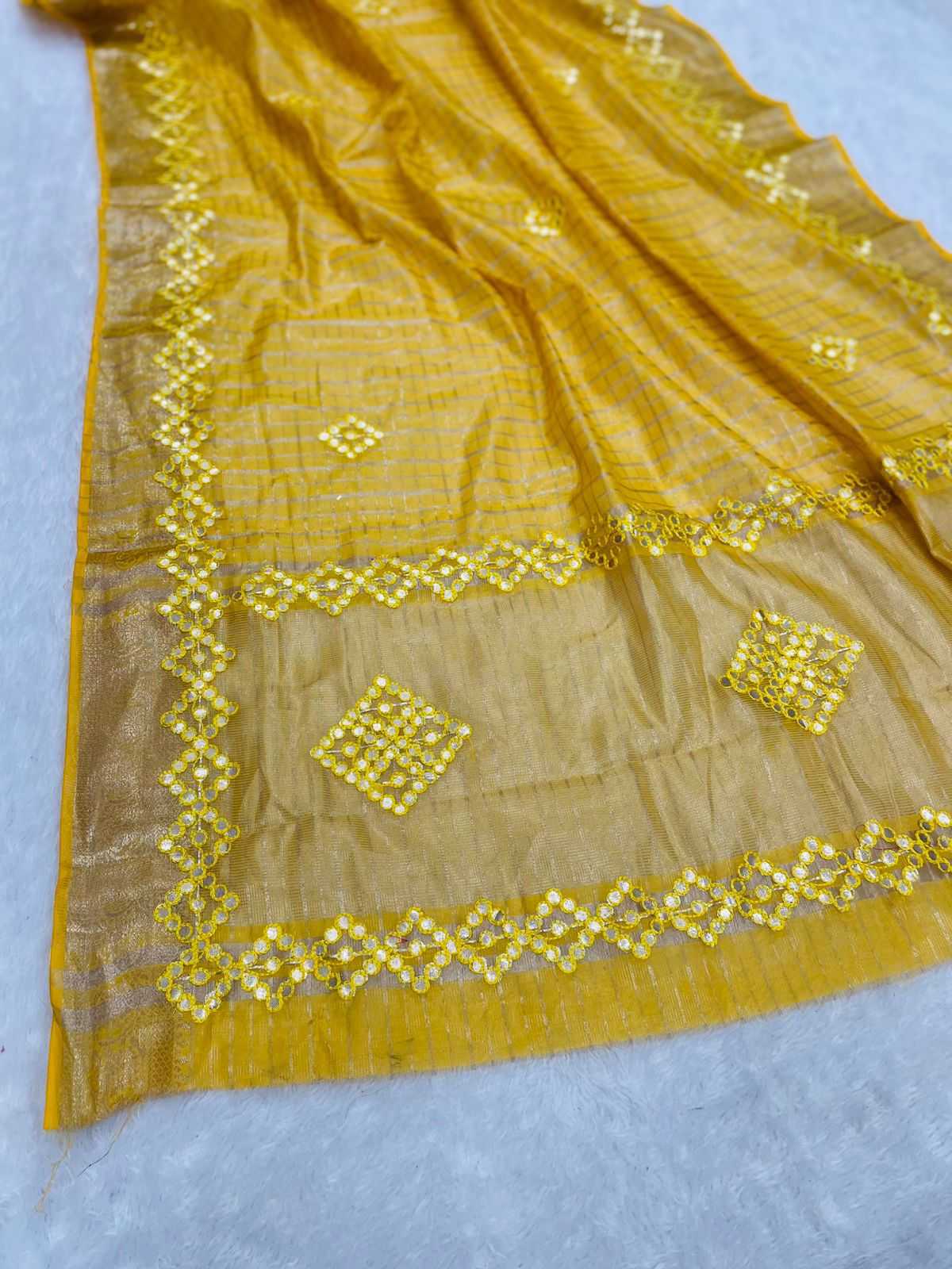 Cotton Zari Border Saree