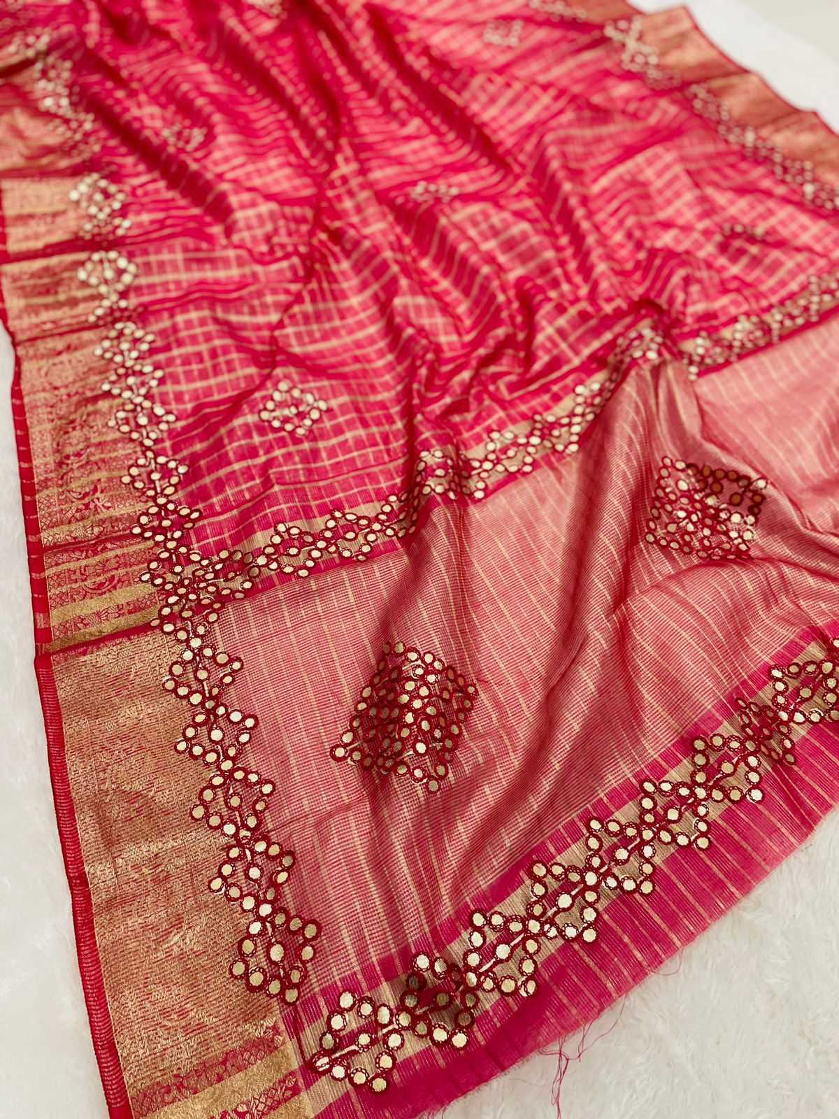 Cotton Zari Border Saree