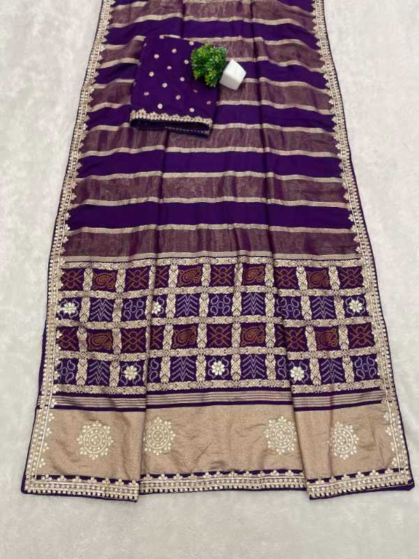 Gajji Silk Printed Saree
