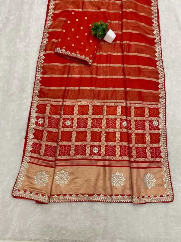 Gajji Silk Printed Saree
