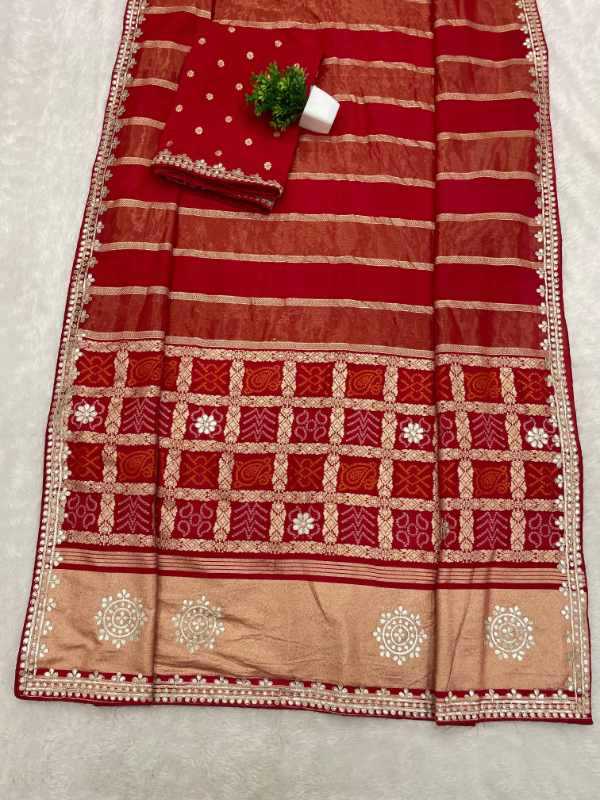 Gajji Silk Printed Saree