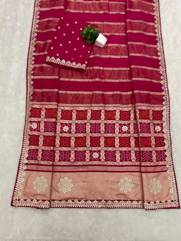 Gajji Silk Printed Saree
