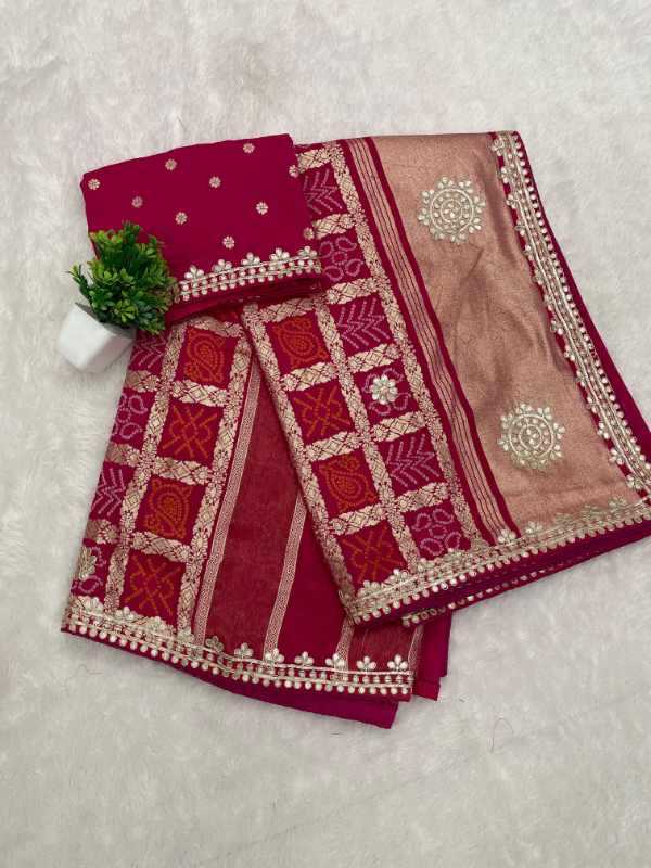 Gajji Silk Printed Saree