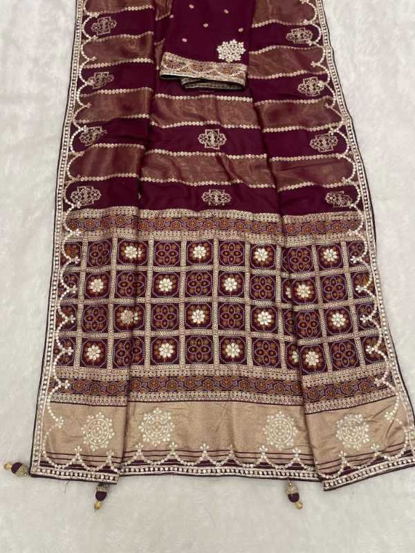 Gajji Silk Printed Saree
