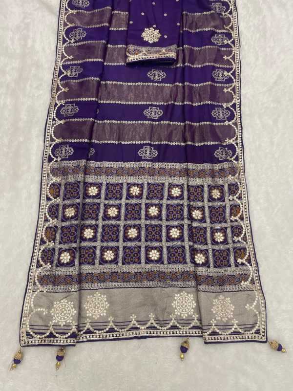 Gajji Silk Printed Saree