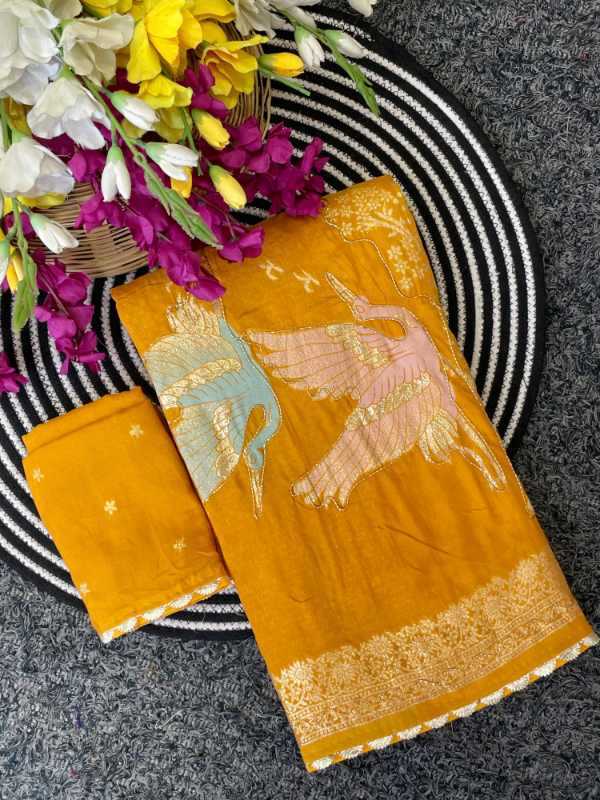 Pure Viscos Hand Work Saree