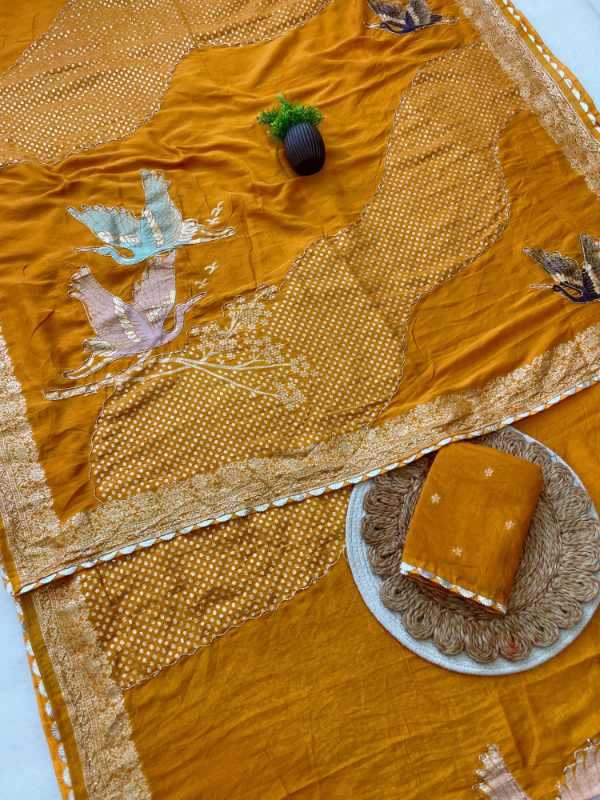 Pure Viscos Hand Work Saree