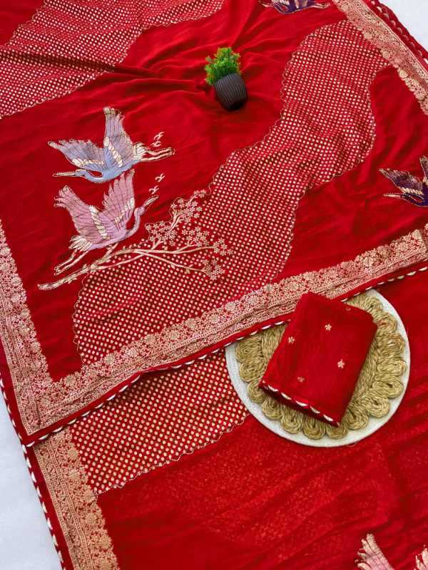 Pure Viscos Hand Work Saree