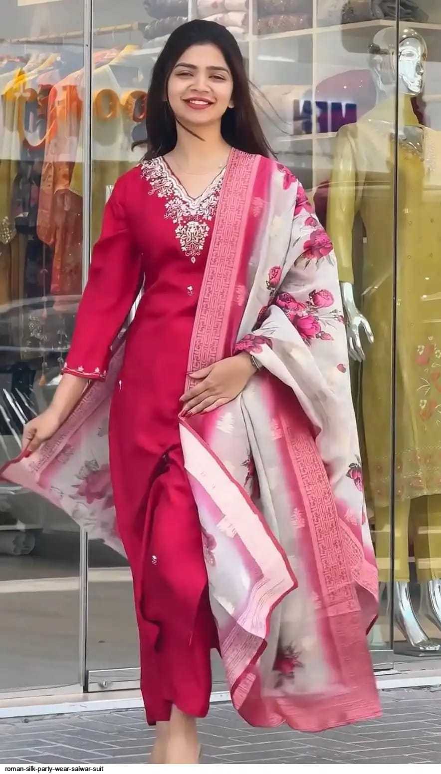 Rayon Embroidery Suit 30