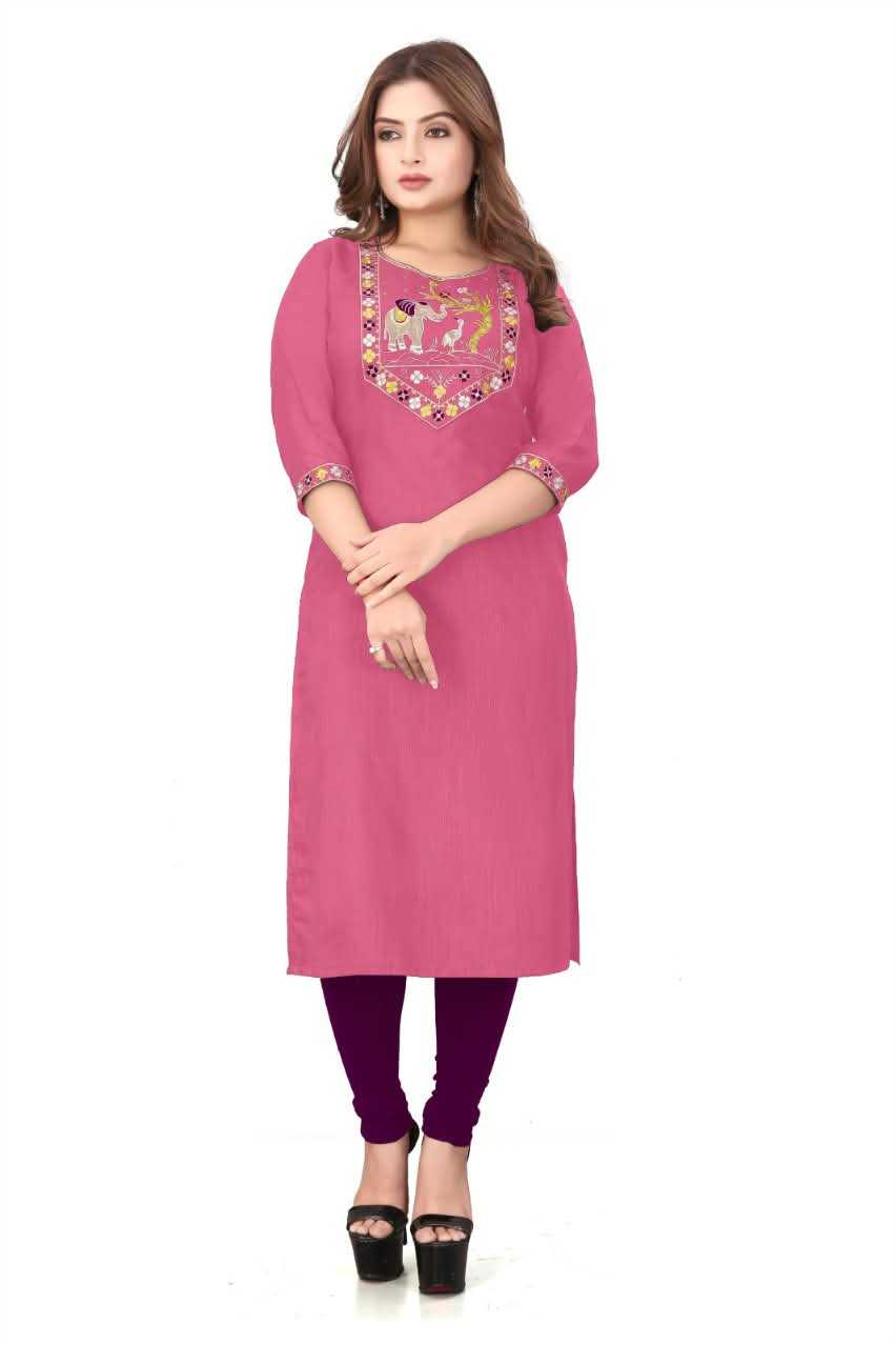 Cotton Designer Kurti in Light Green