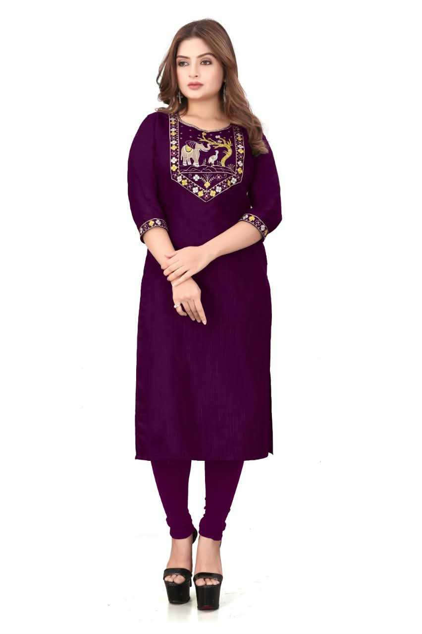 Cotton Designer Kurti in Light Green
