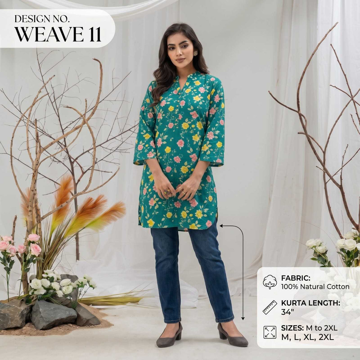 Aashvi Cotton Designer Kurti
