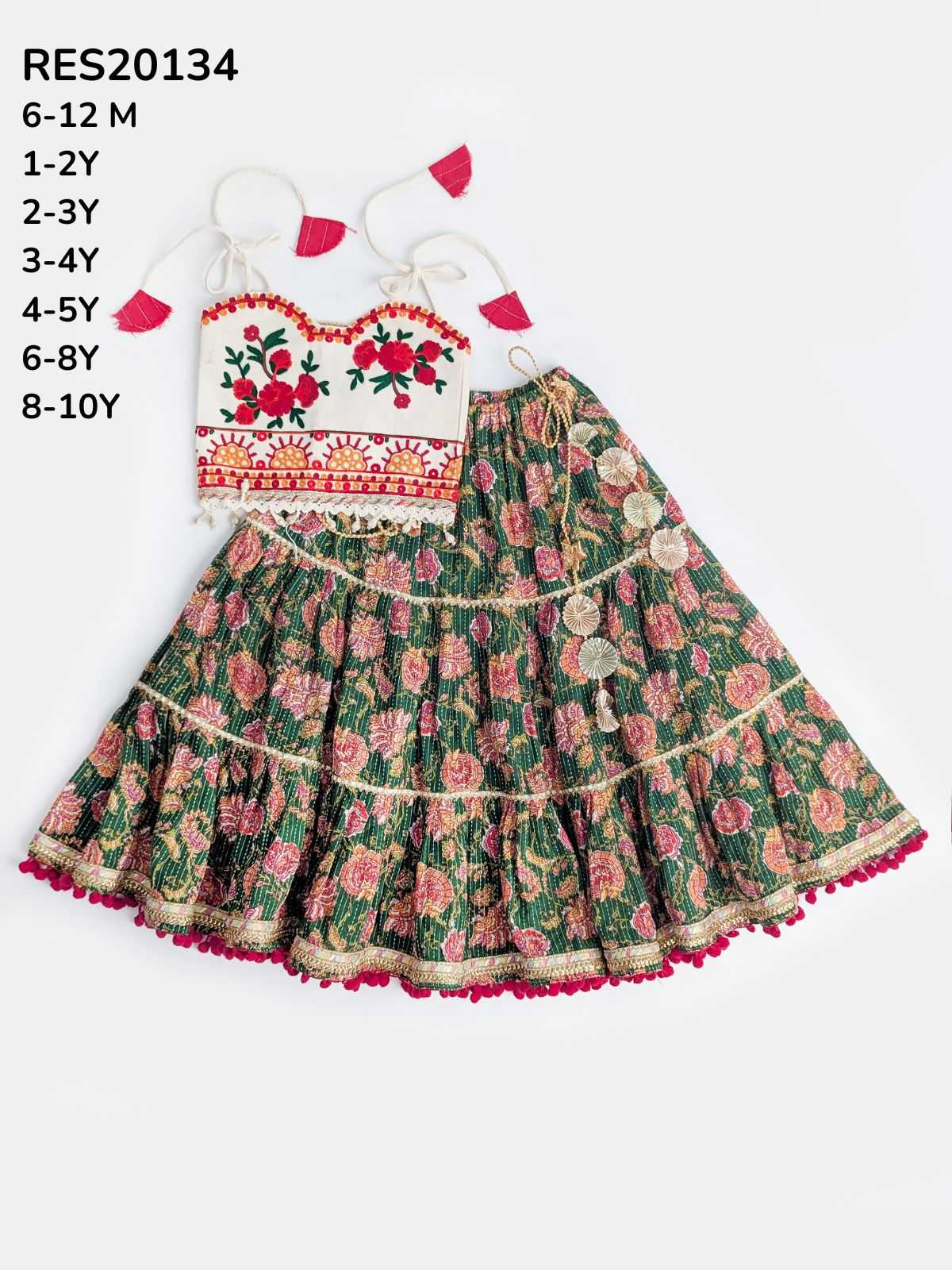 Akshaini Cotton Kids Lehenga