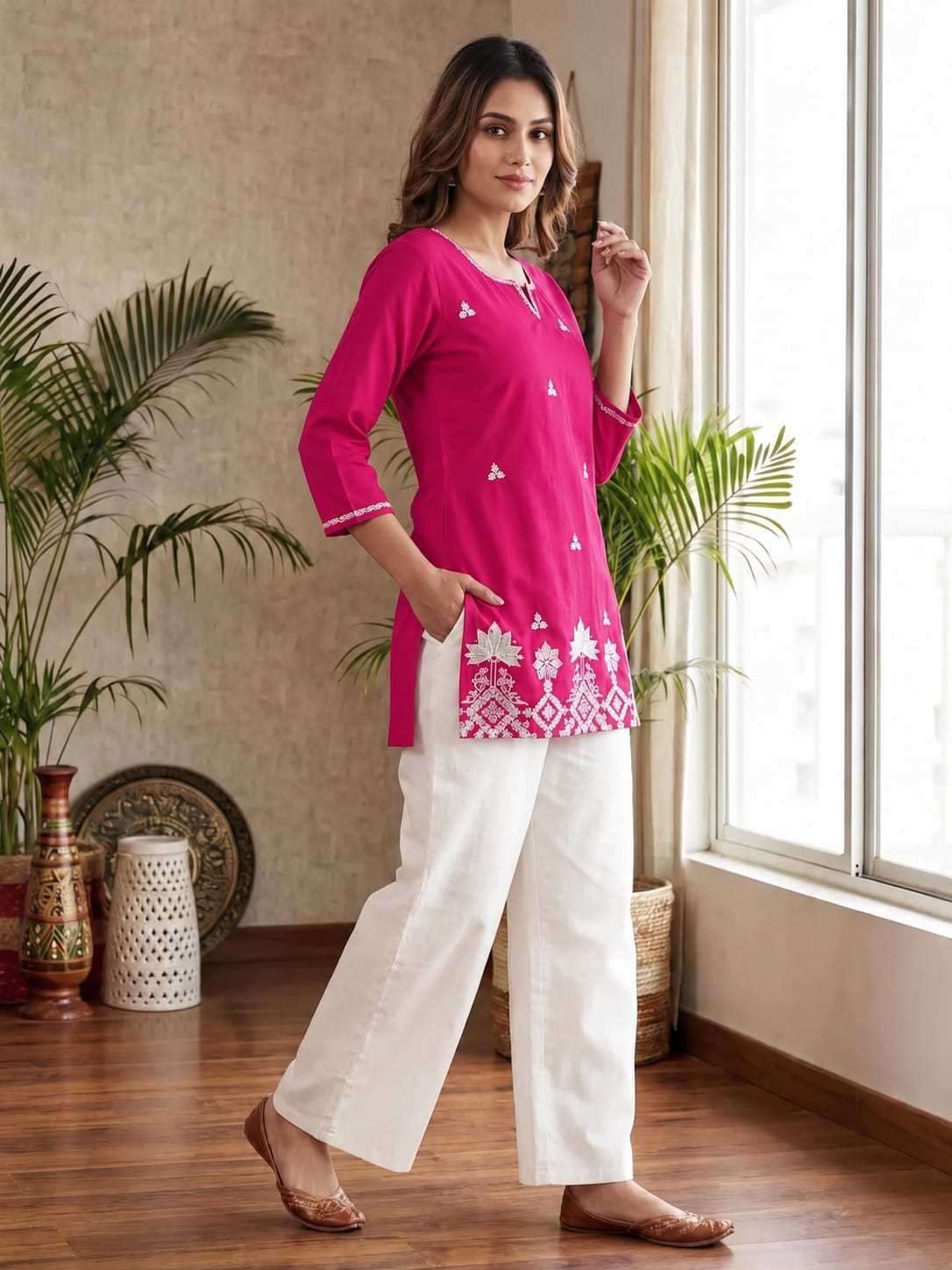 Anasuya Rayon Designer Kurti