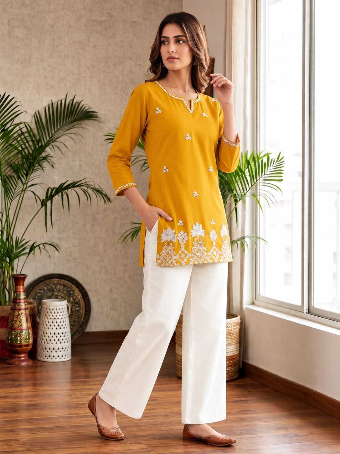 Anasuya Rayon Designer Kurti