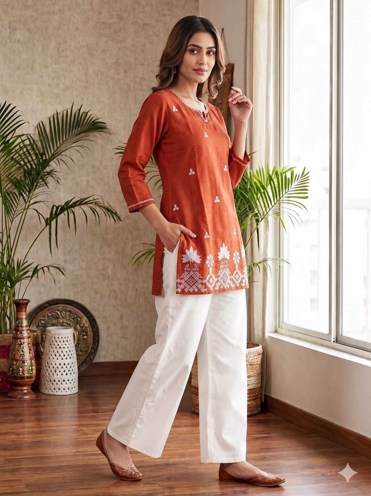 Anasuya Rayon Designer Kurti