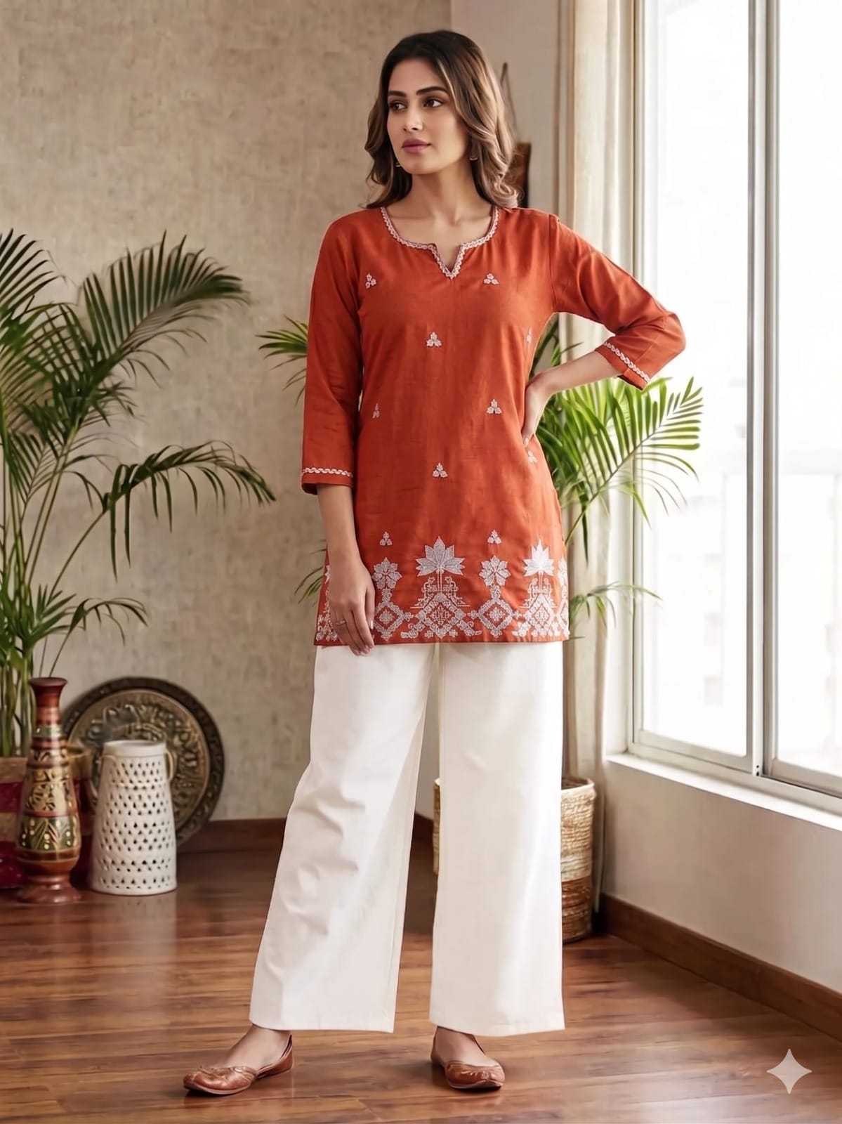 Anasuya Rayon Designer Kurti