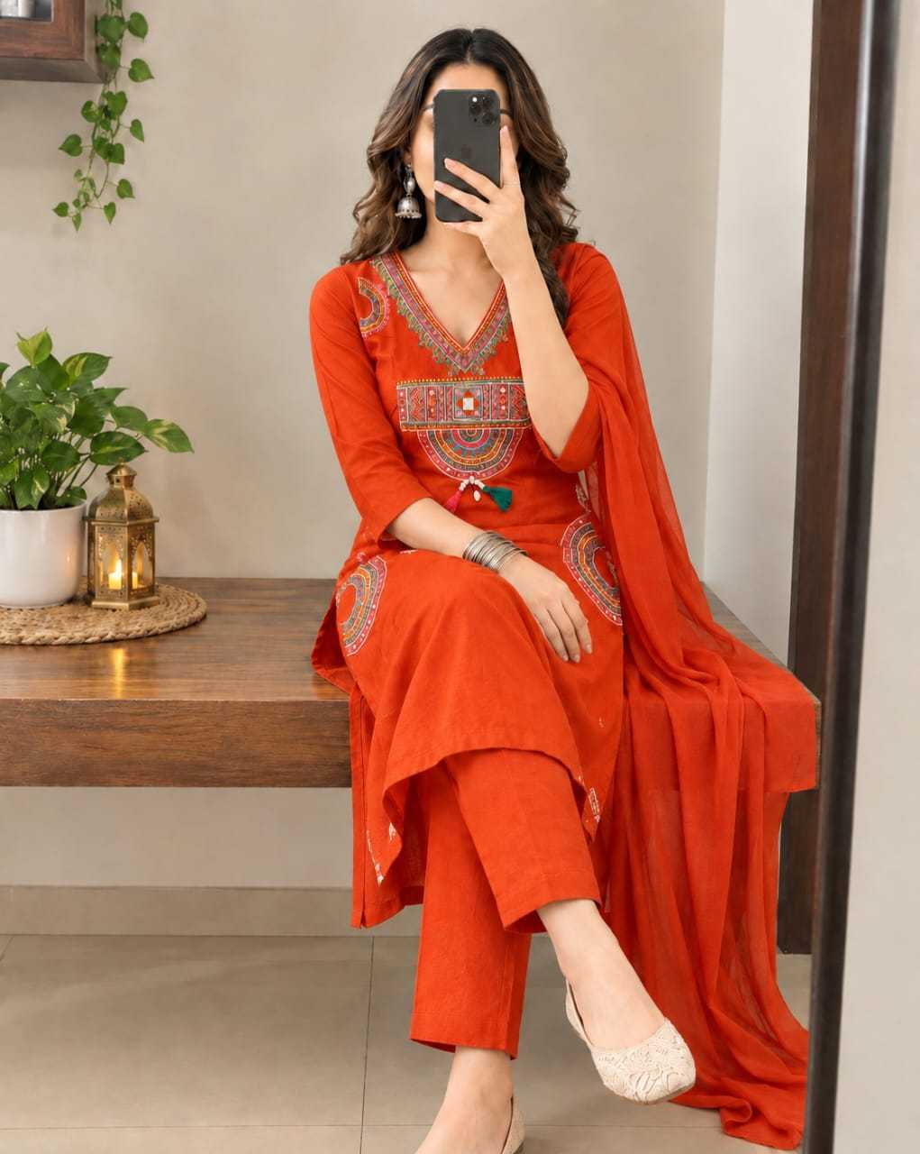 Atta Cotton Designer Kurti