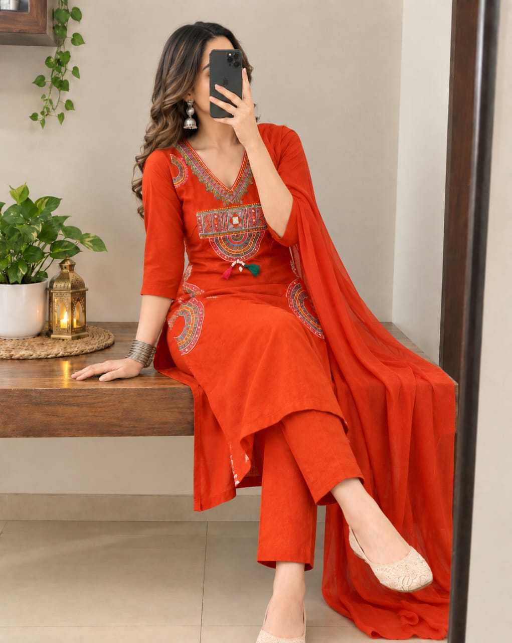 Atta Cotton Designer Kurti
