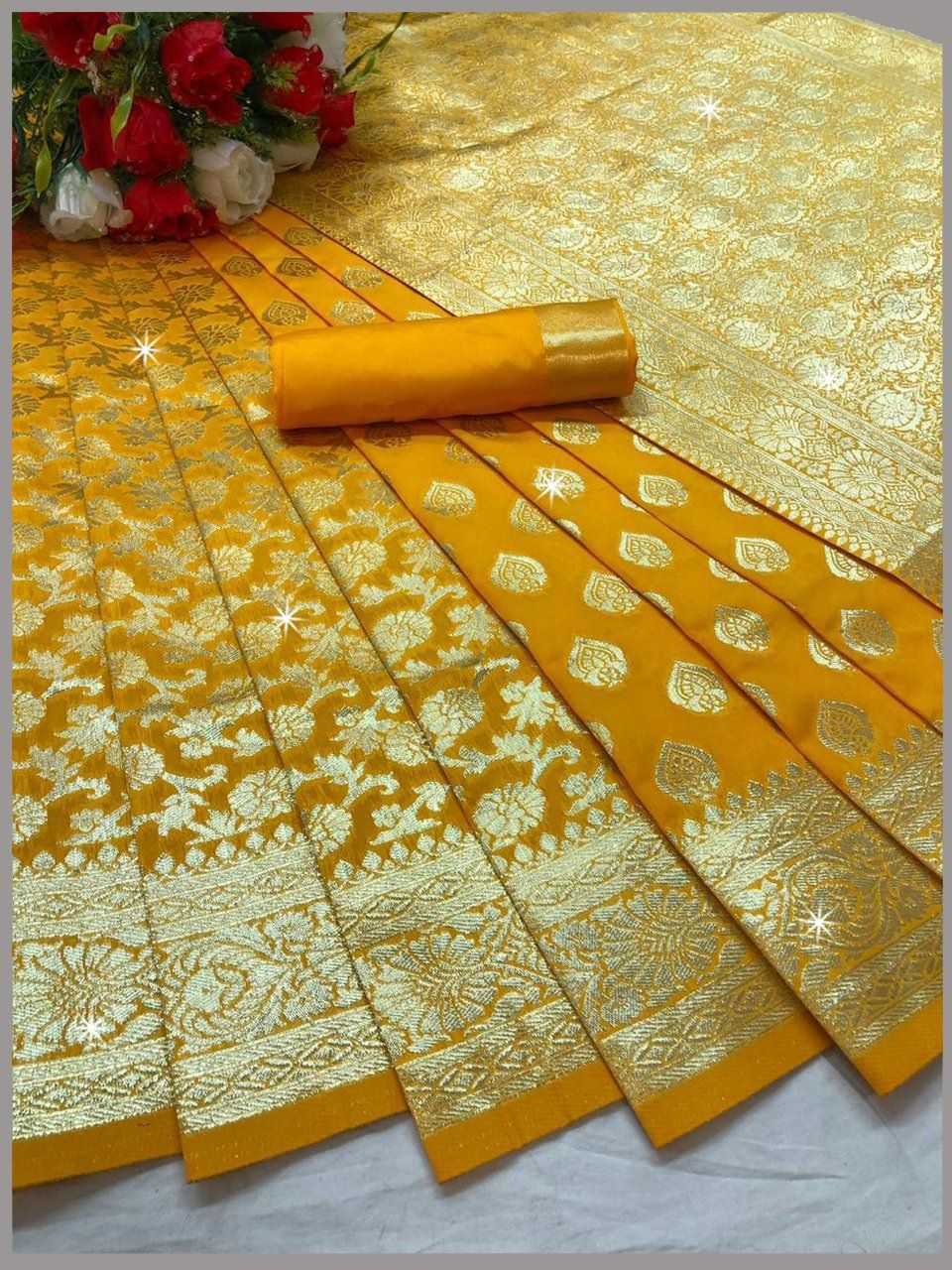 Charushila Banarasi Soft Silk Saree