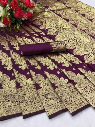 Charushila Banarasi Soft Silk Saree