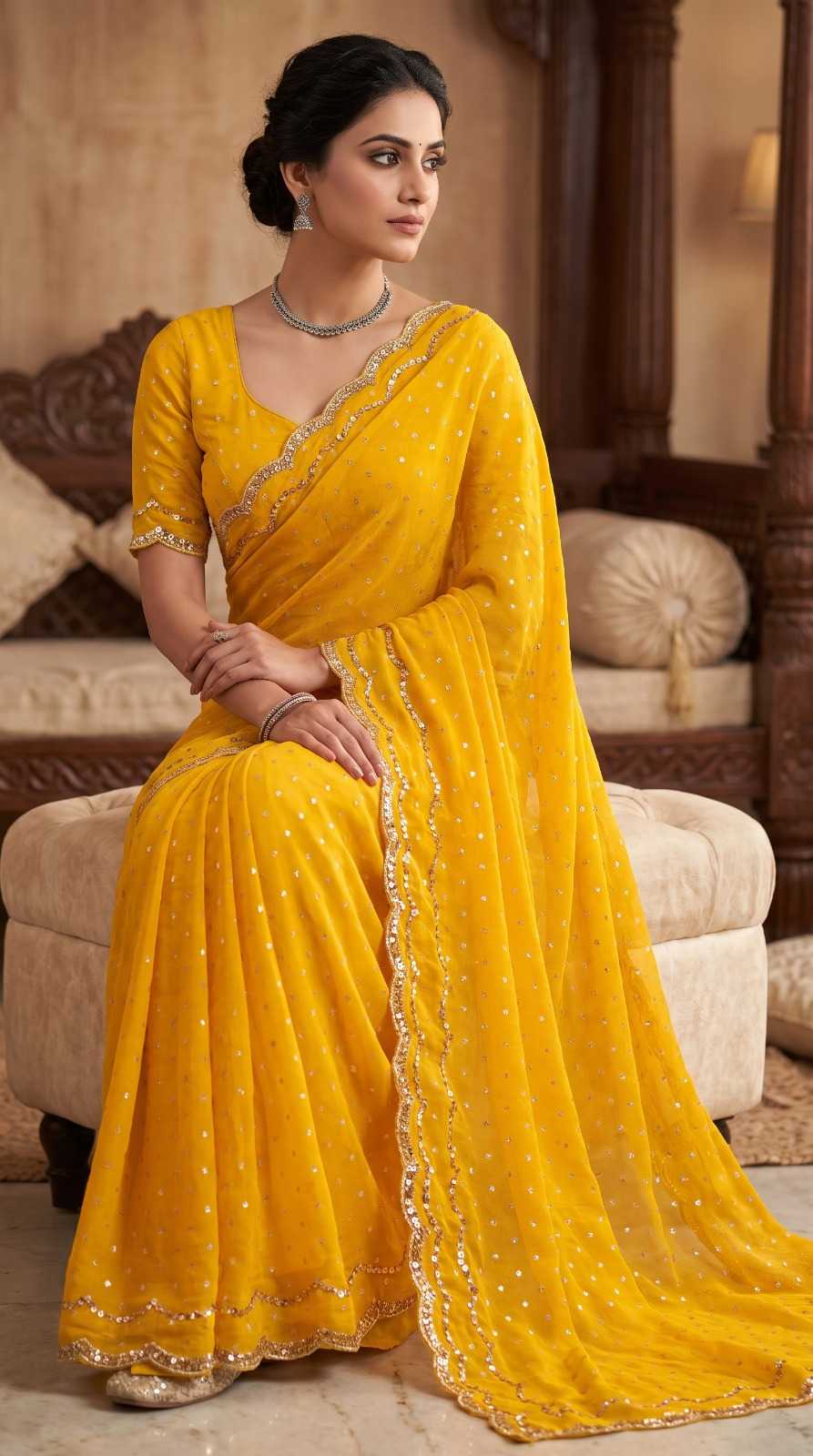 Pure Silk Party Wear Saree