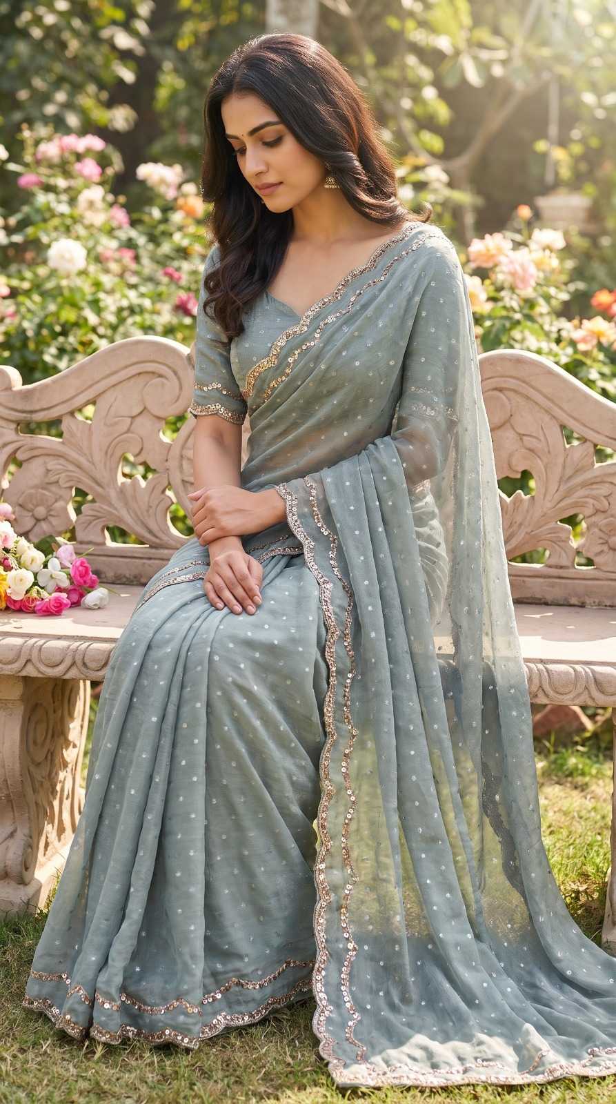 Pure Silk Party Wear Saree