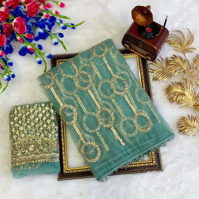 Bindya Soft Net Designer Saree