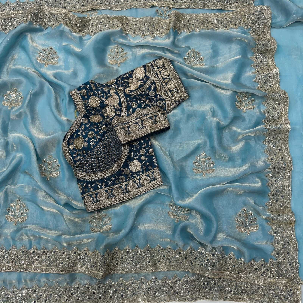 Satin Designer Saree