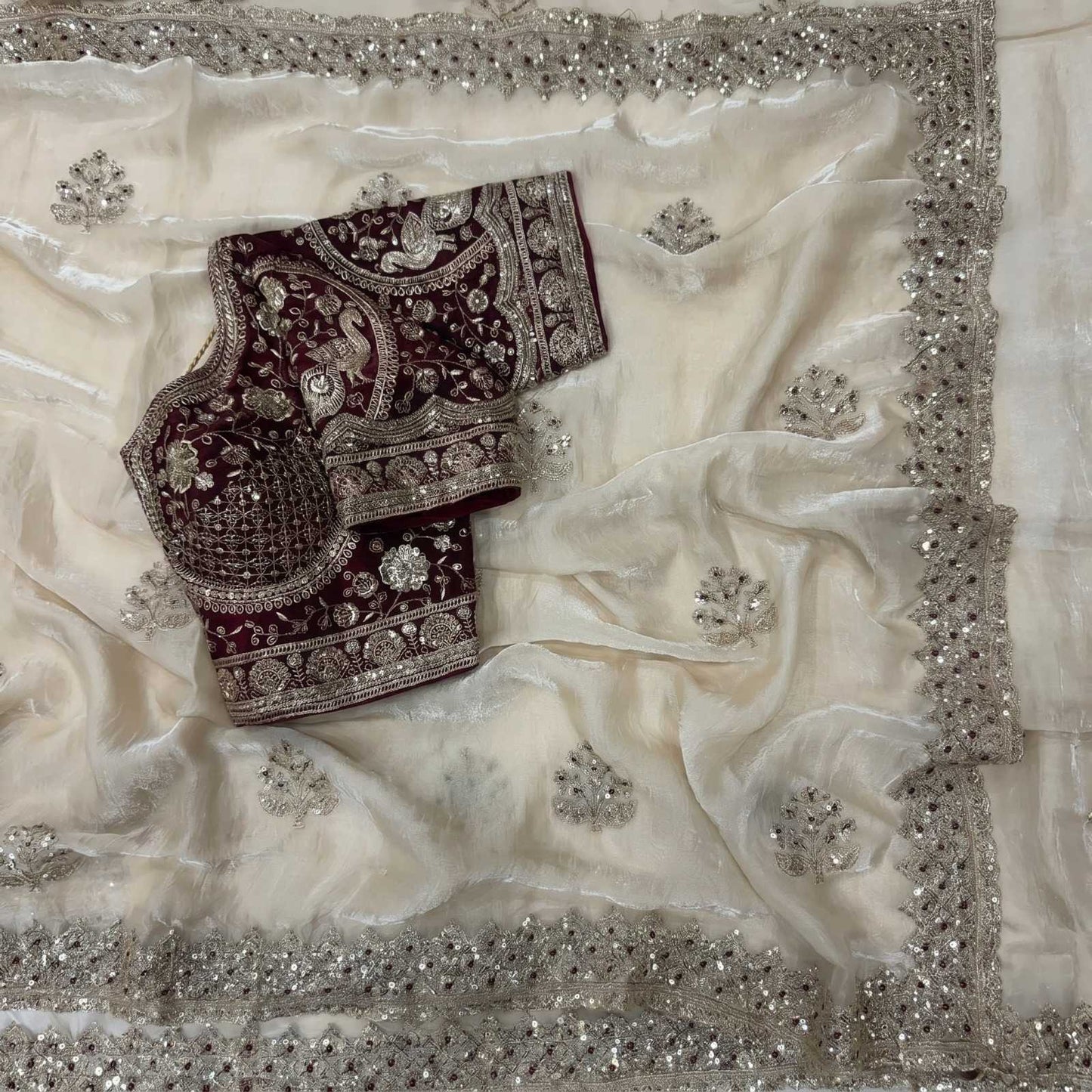 Satin Designer Saree