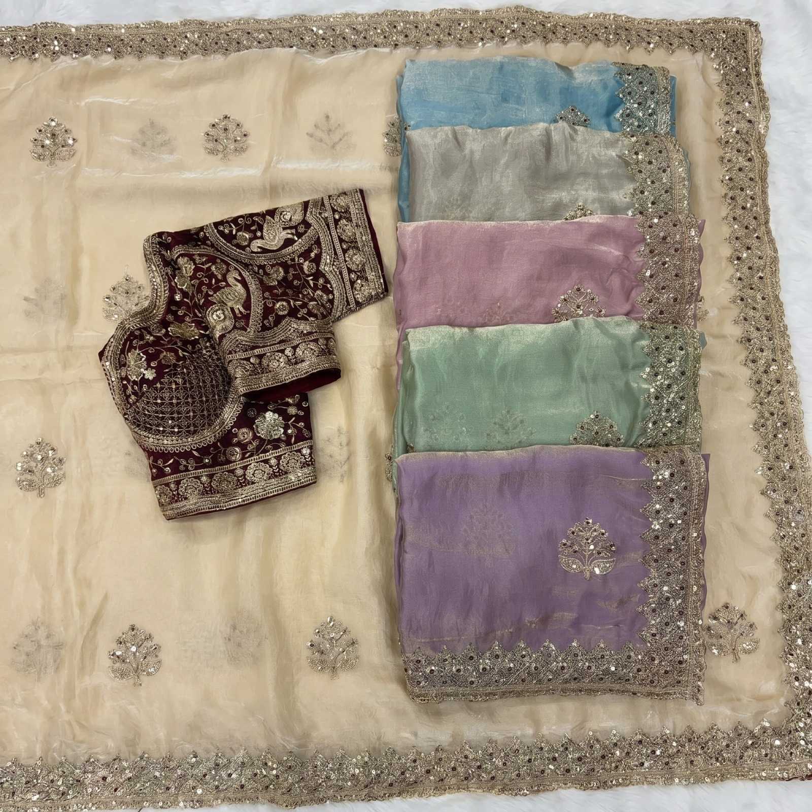 Satin Designer Saree