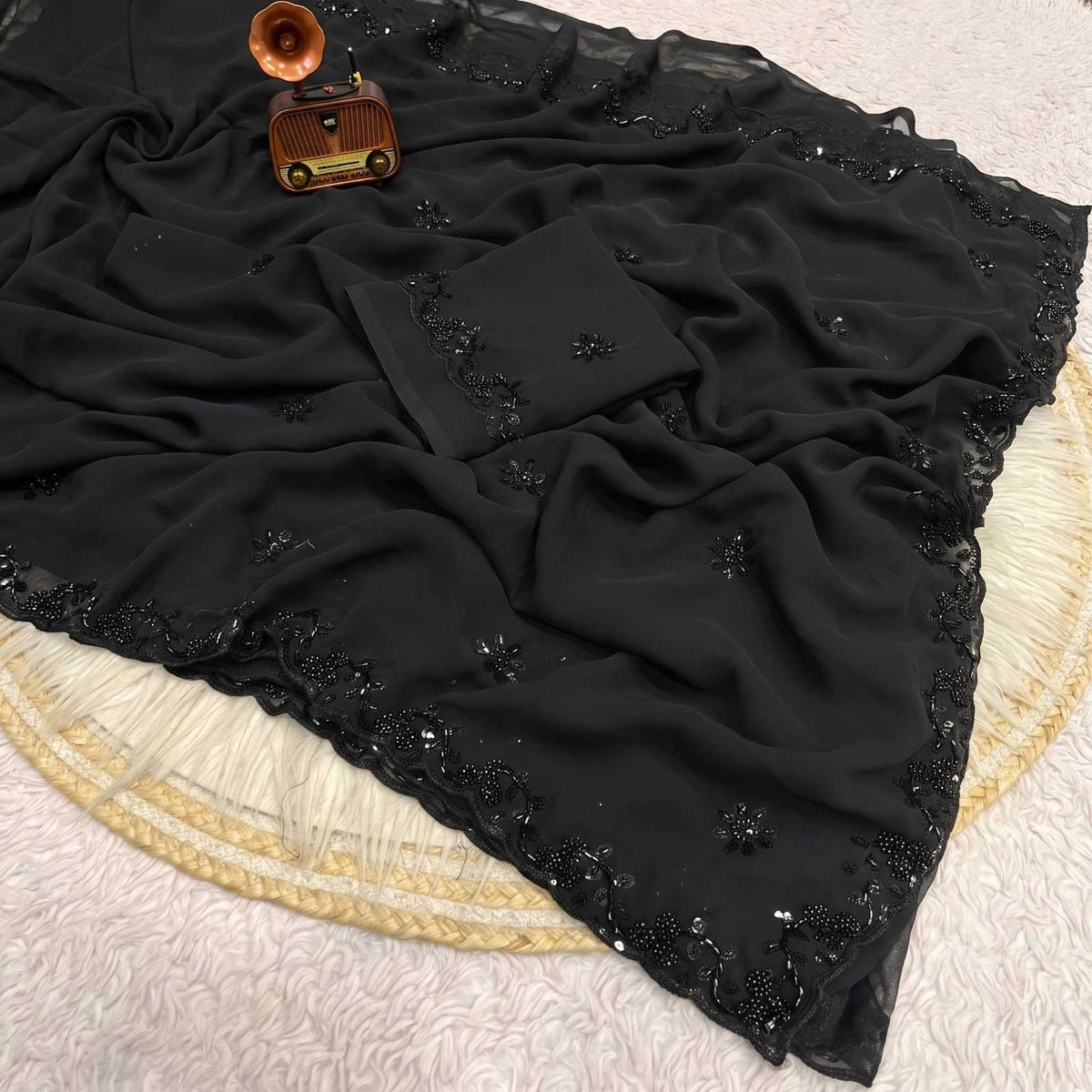 Daya Georgette Fancy Saree