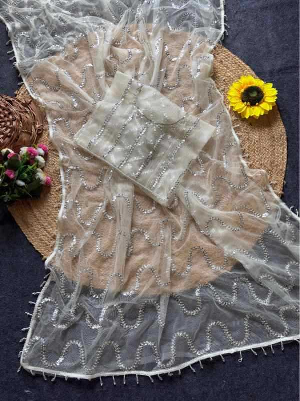 Soft Net Designer Saree