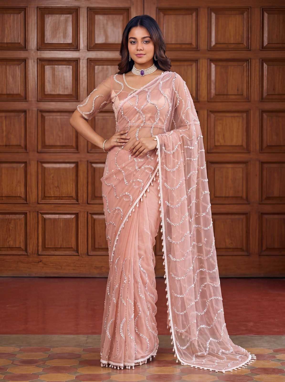 Soft Net Designer Saree
