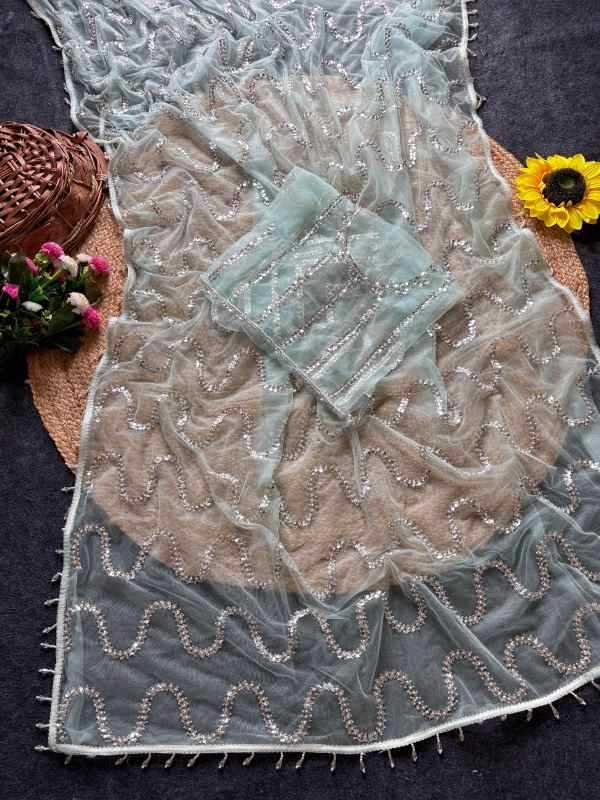 Soft Net Designer Saree