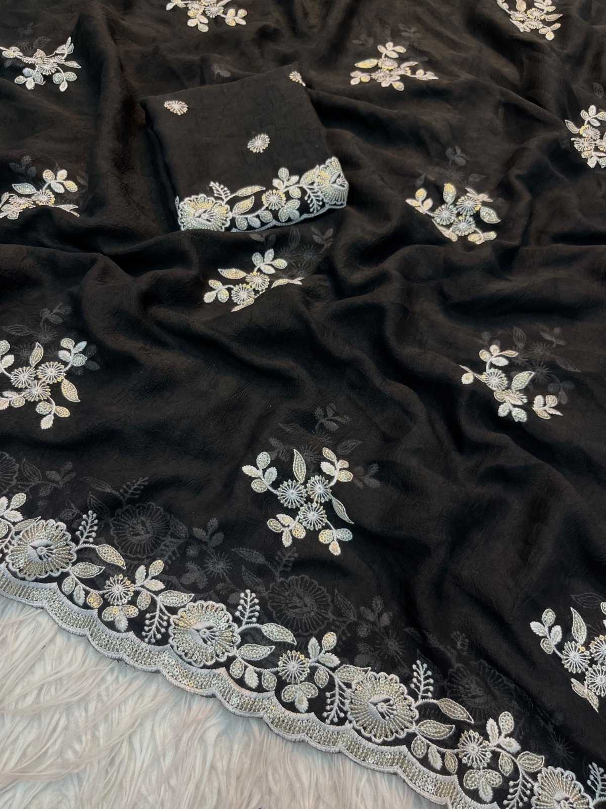 Ena Crush Silk Designer Saree