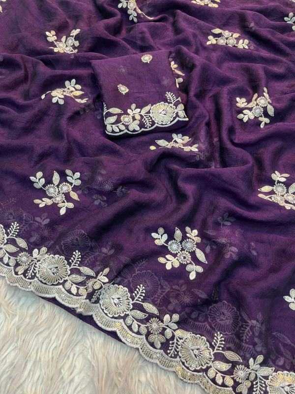 Ena Crush Silk Designer Saree