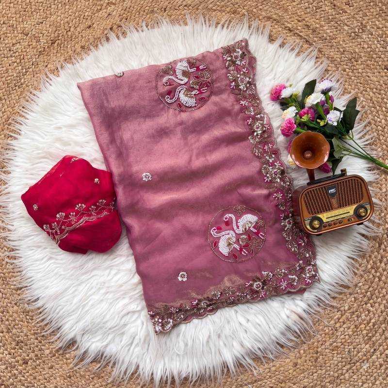 Flamingo Soft Silk Saree