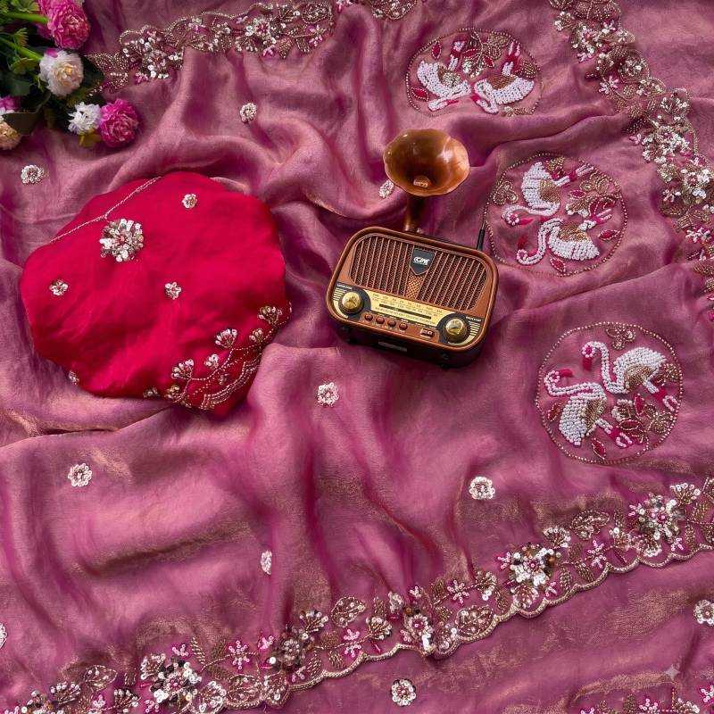 Flamingo Soft Silk Saree