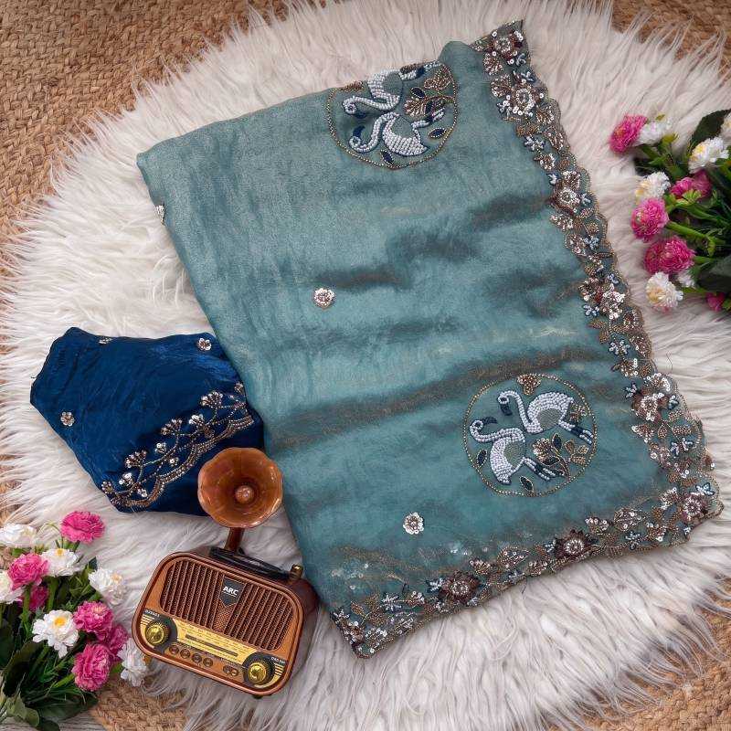 Flamingo Soft Silk Saree