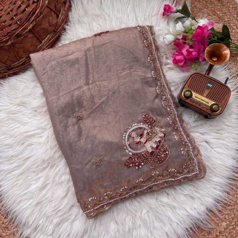 Hathi Satin Silk Traditional Saree
