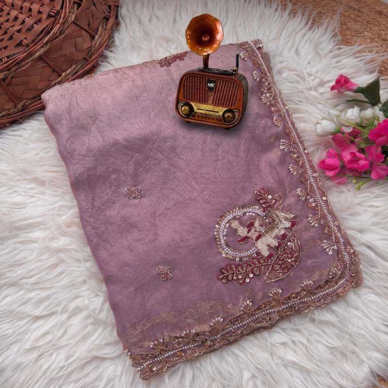 Hathi Satin Silk Traditional Saree