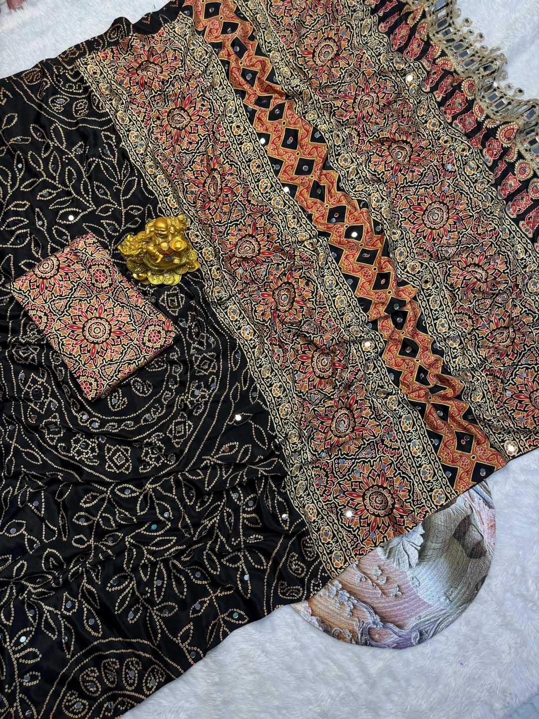 Satin Silk Printed Saree