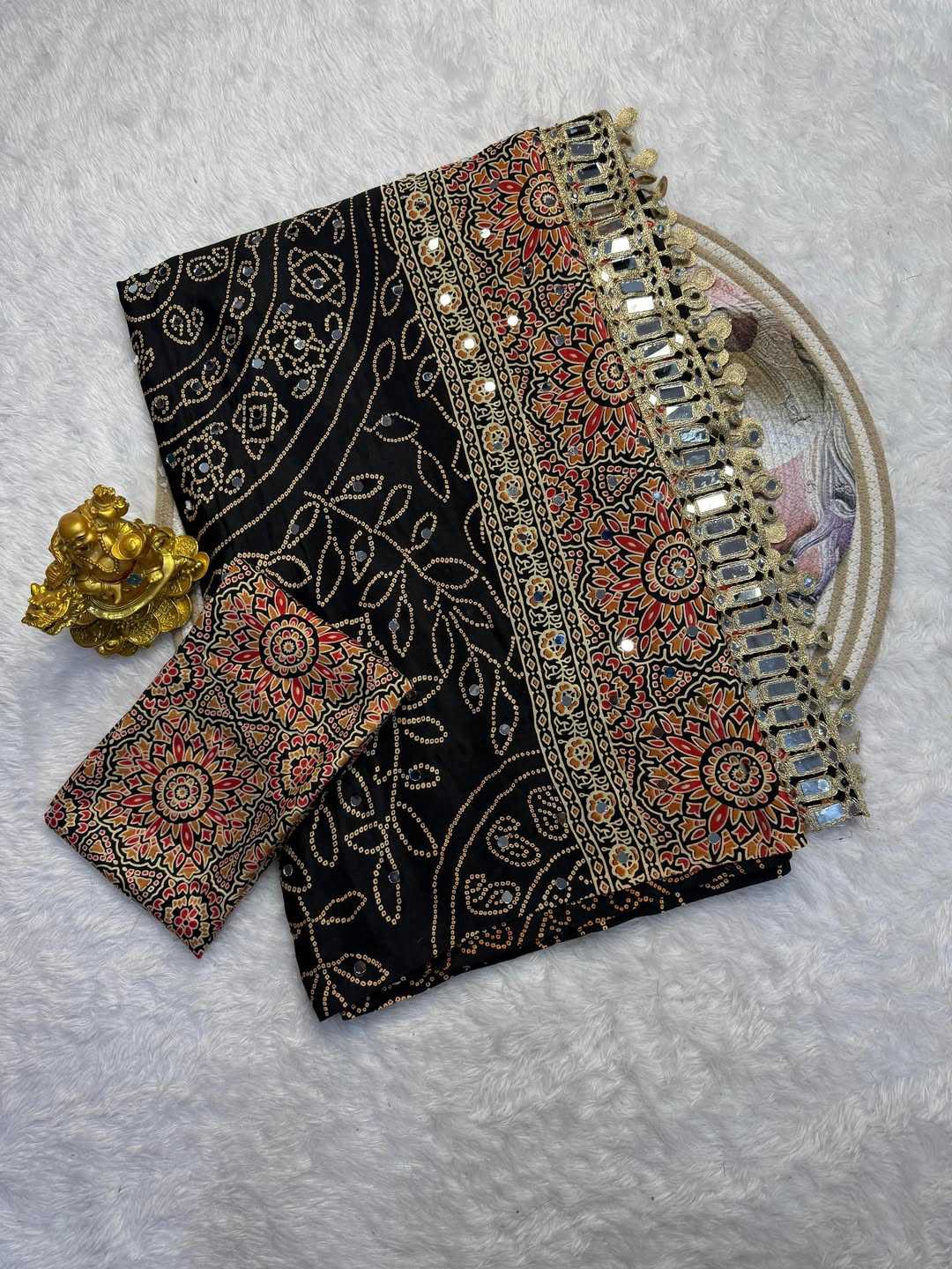 Satin Silk Printed Saree