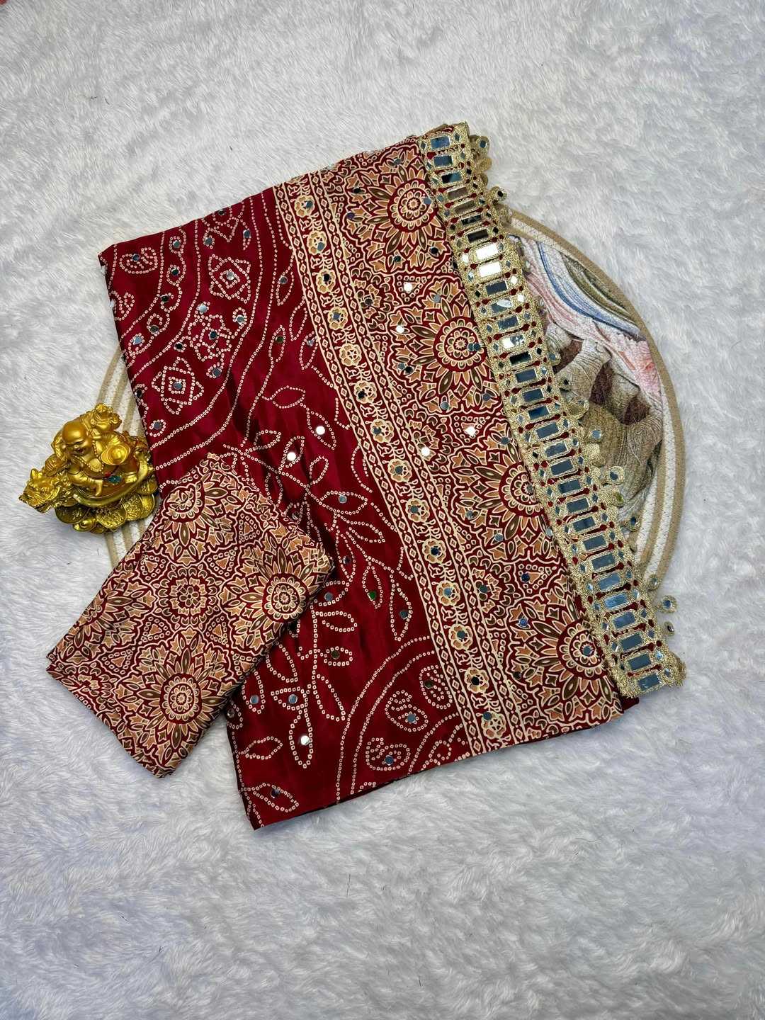 Satin Silk Printed Saree