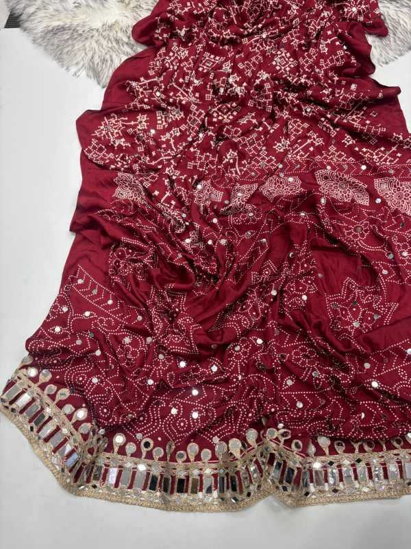 Satin Printed Saree